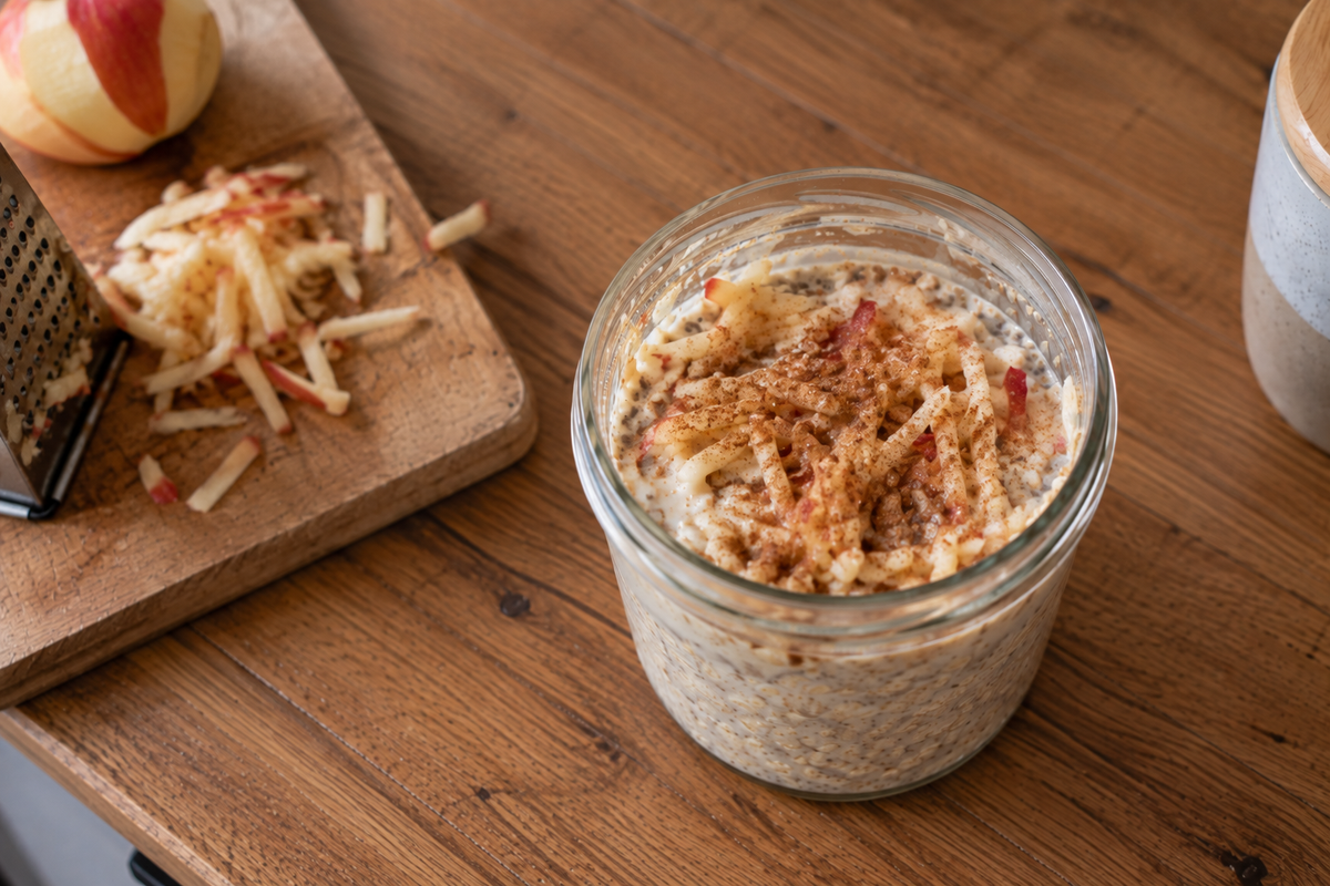 Apfelkuchen Overnight Oats