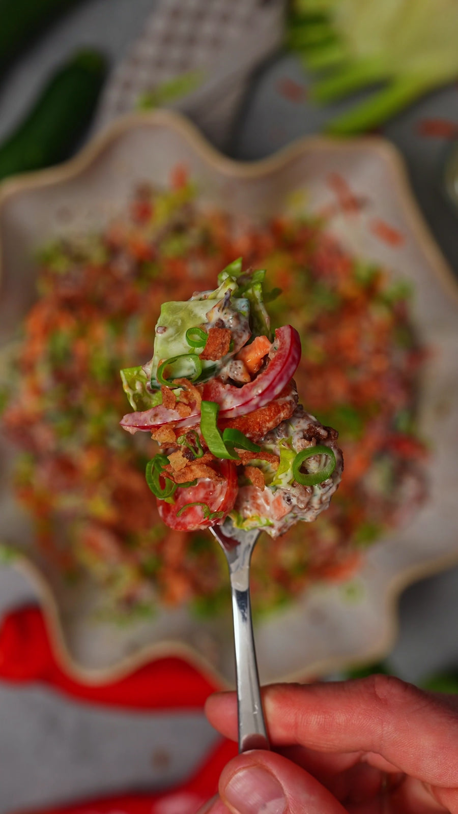 Vegan High Protein Smashed Gnocchi Salad