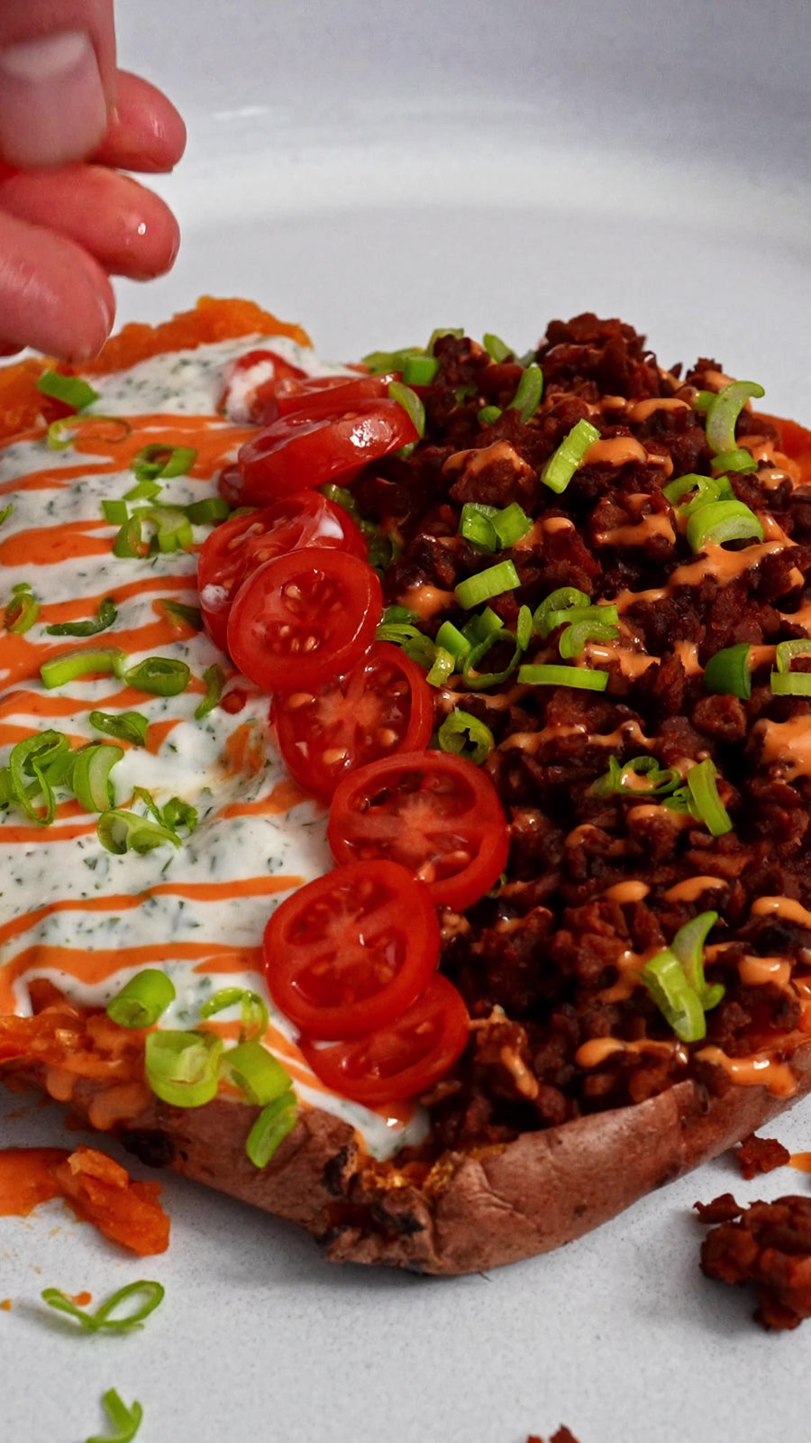 Vegan High Protein Loaded Sweet Potato