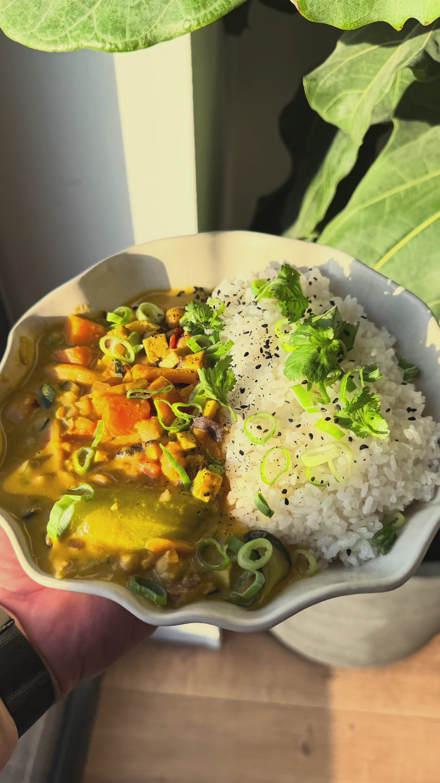 Vegan High-Protein Peanut Curry