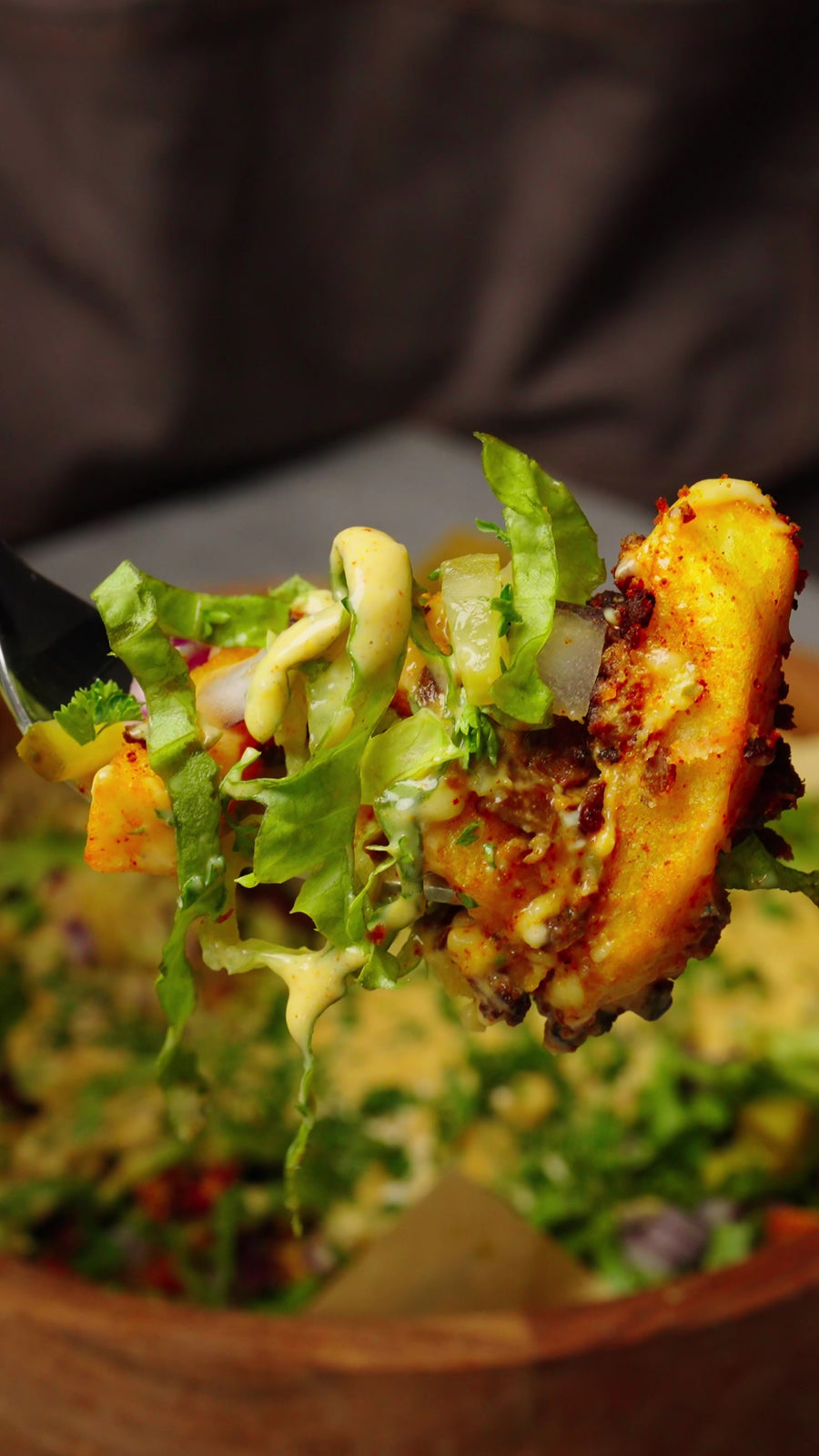 Vegan High Protein Big Mac Loaded Fries