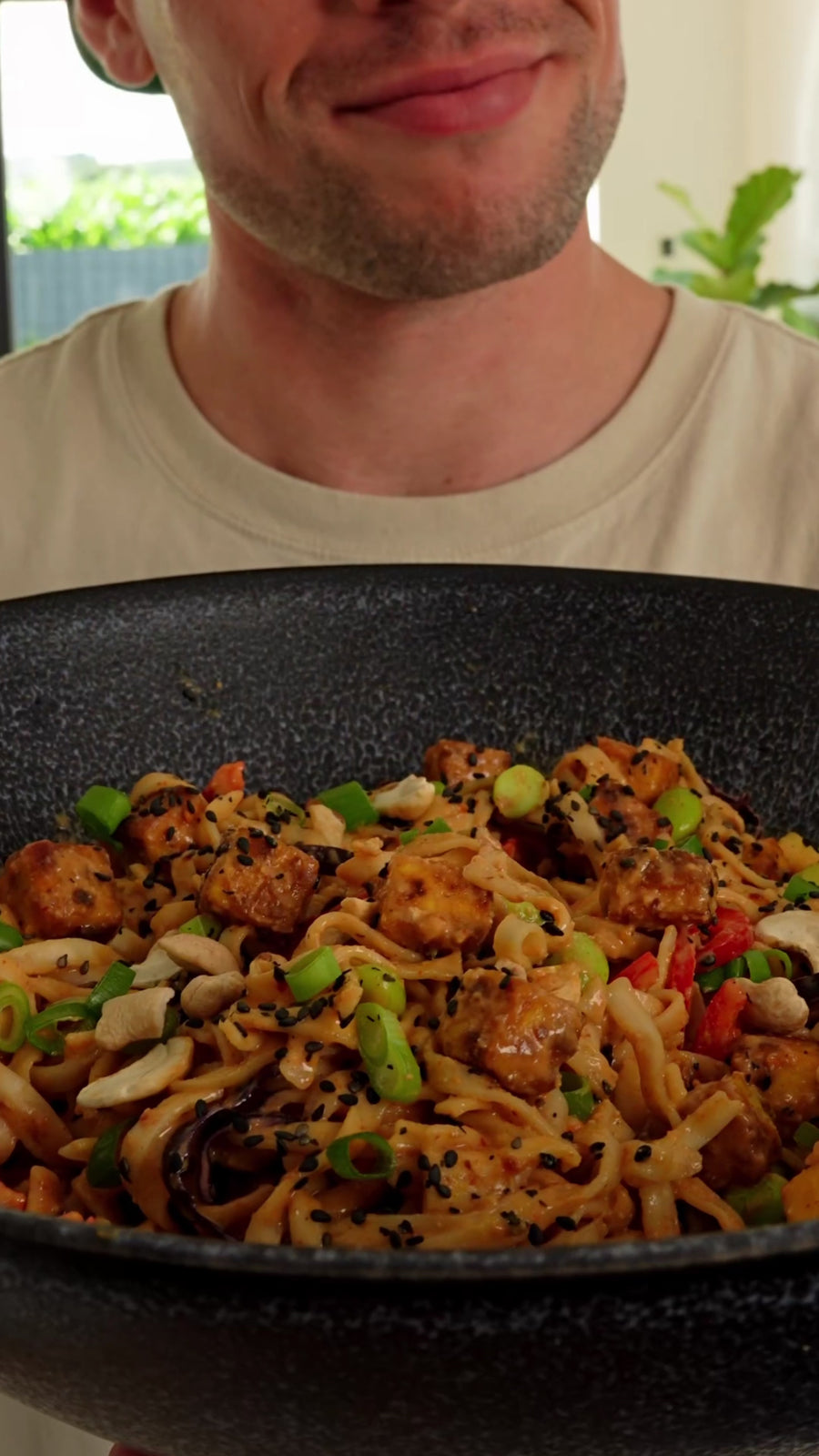 10-Min Crispy Chili Peanut Noodle Bowl