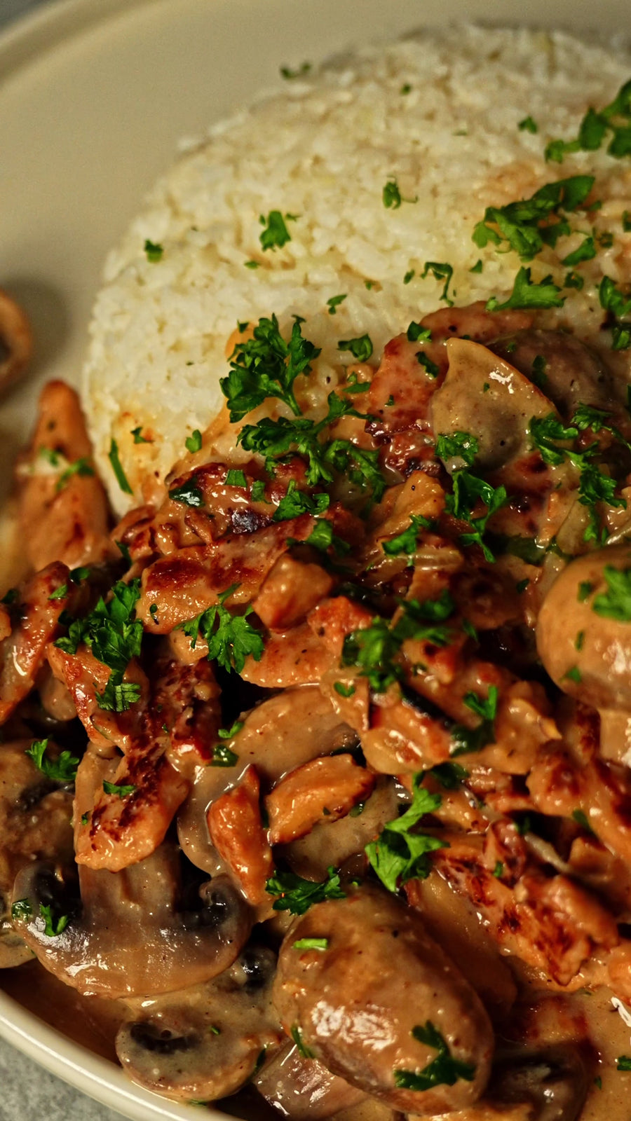 Creamy Mushroom Ragout