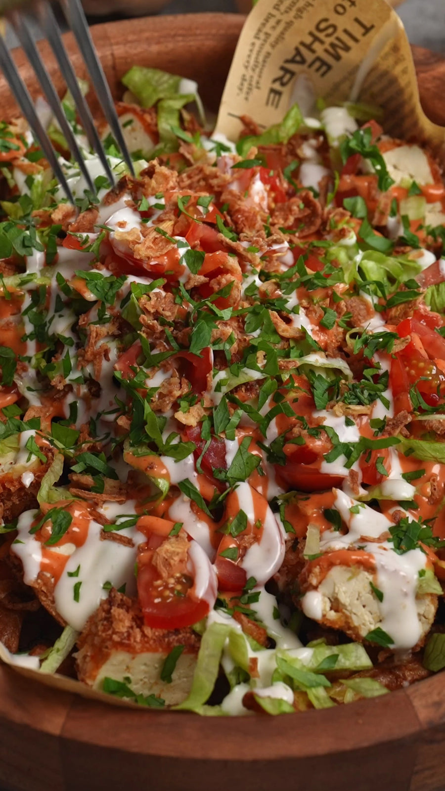Loaded Crispy "Chicken" Fries