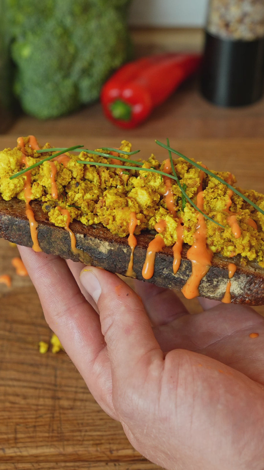 Vegan High-Protein Tofu Scrambled Eggs