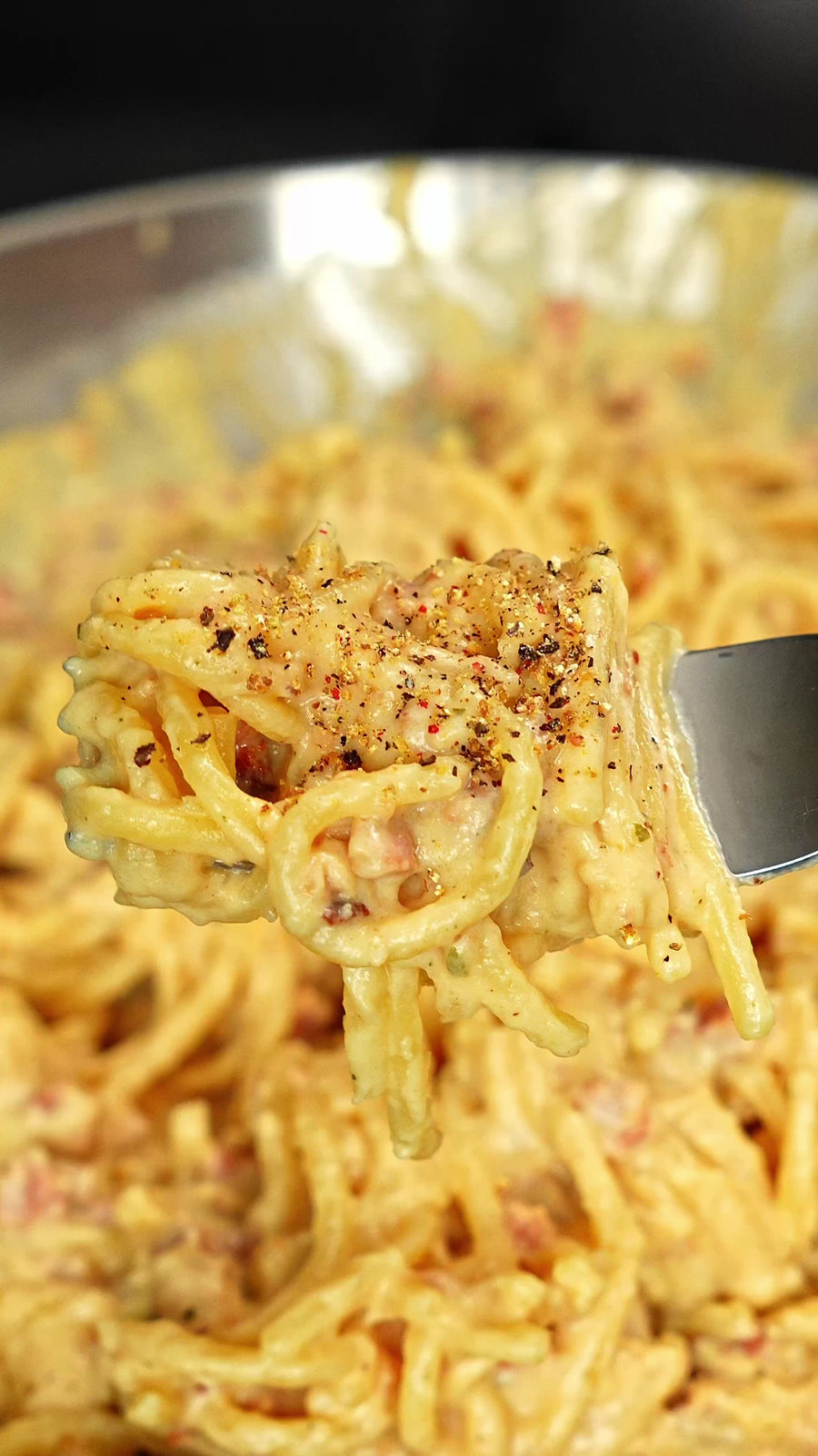 Creamiest high protein one-pot Carbonara
