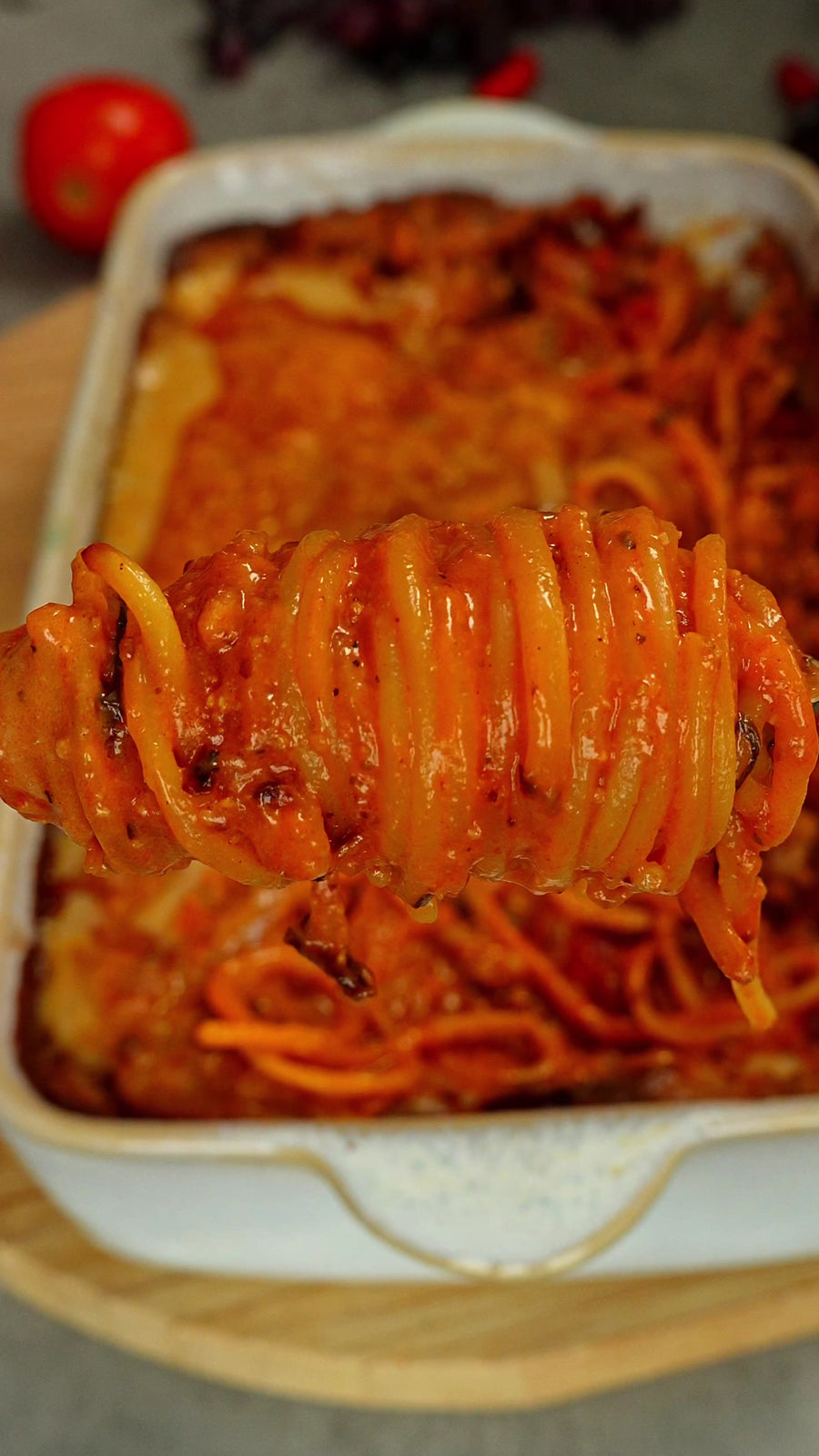 Baked spaghetti