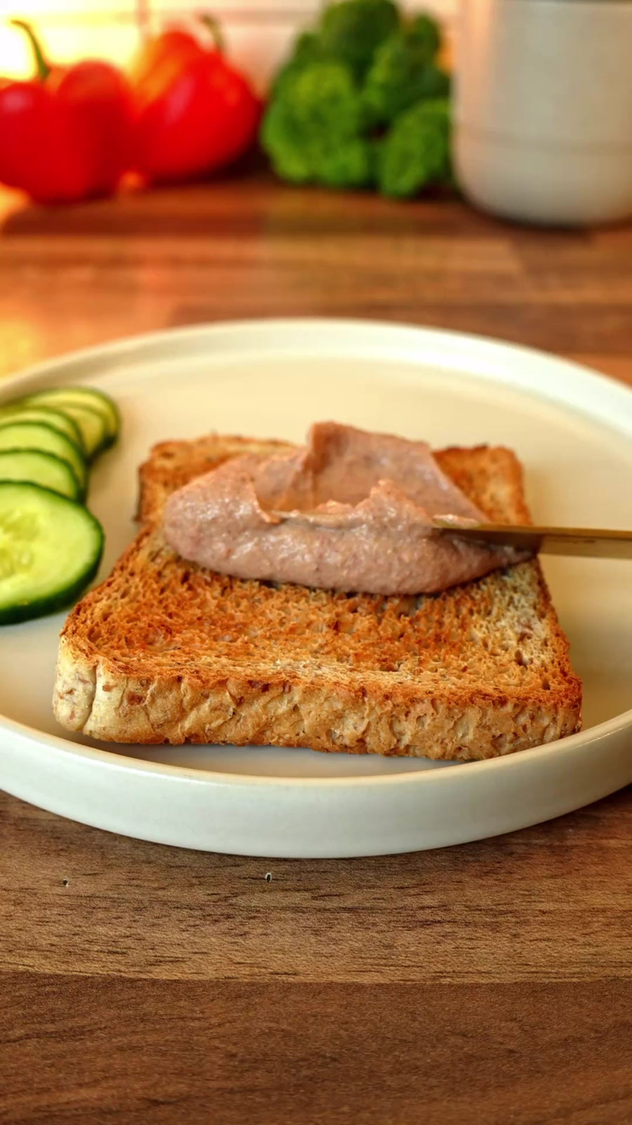 Vegan tea sausage / liver sausage