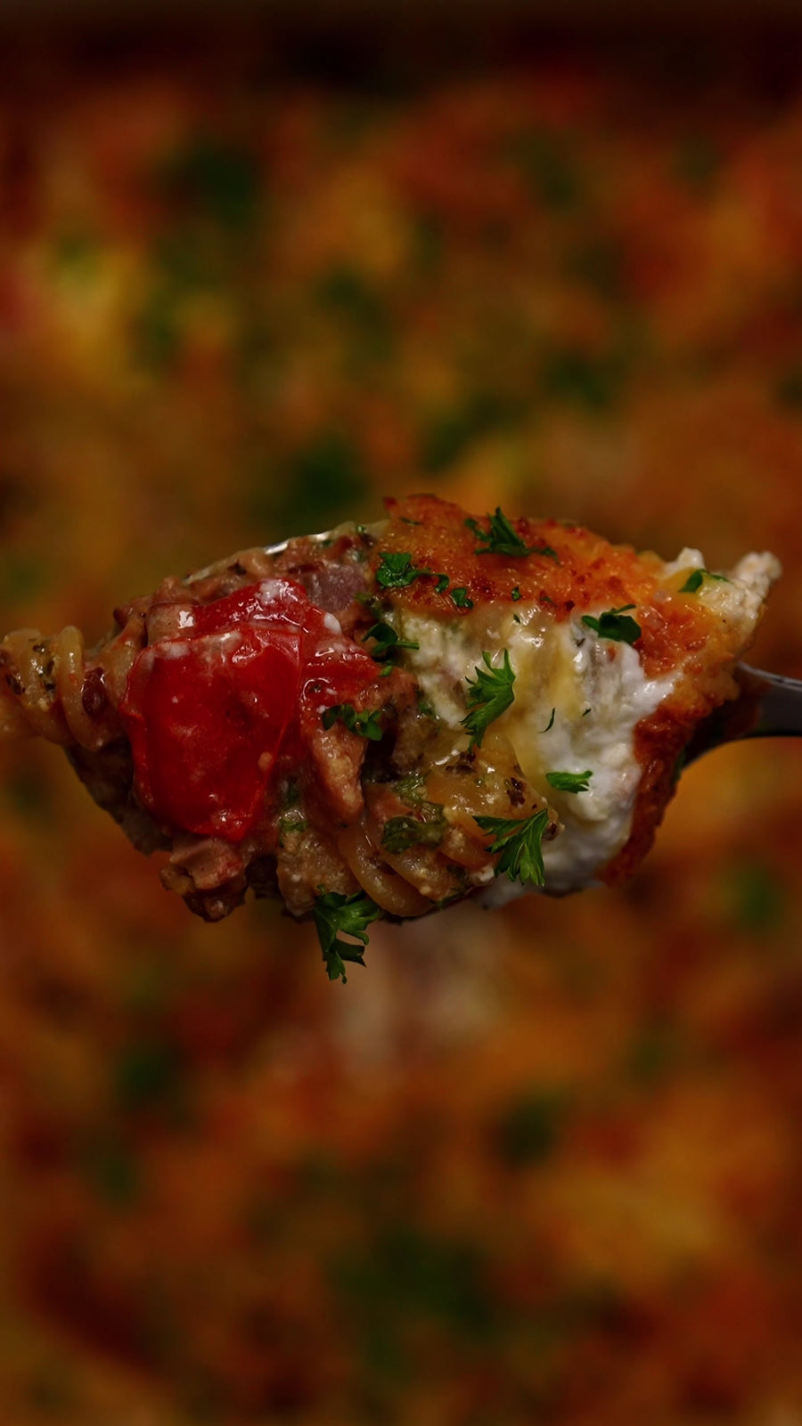 Quick & Creamy Baked Fusilli Pasta