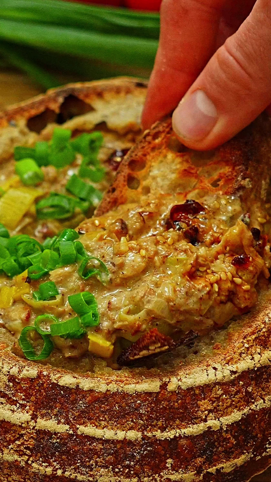 Vegan Leek and Cheese Cream Soup
